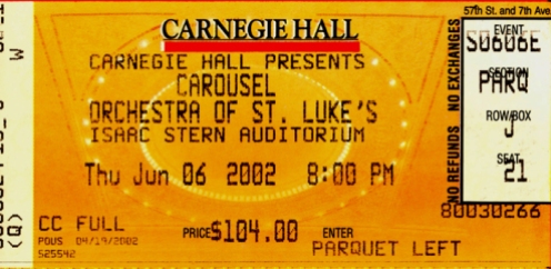 Carousel ticket
